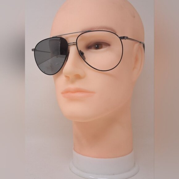 Burberry Men's Aviator Sunglasses Frames Only Pilot Metal Black B3108 60-14-145 - Picture 9 of 15